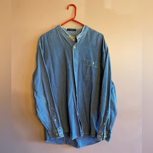 Men’s Denim Button Down Shirt